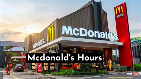 Some restaurants are also open 24 hours. . Mcdonalds close near me